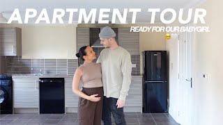 Our Empty Apartment Tour  Getting ready for our Babygirl🥺  Zel and Ben [upl. by Jourdan]