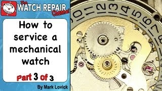 How to service a mechanical watch Part 3 AS 1900 in a Rotary watch [upl. by Pangaro958]