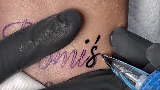 Script Tattoo in Real time [upl. by Nnaassilem]