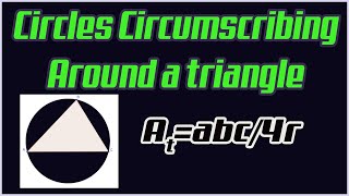 Circles Circumscribed Around a Triangle  Circle Circumscribing A Triangle Plane Geometry [upl. by Masera]