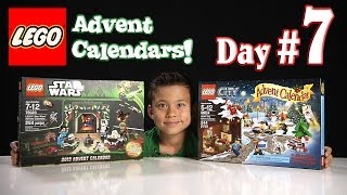 LEGO CITY Advent Calendar amp LEGO STAR WARS Advent Calendar DAY 7  2013 Set 60024 amp 75023 [upl. by Sliwa]