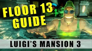 Luigis Mansion 3 Floor 13 walkthrough  100 13F Fitness Center guide amp how to get to the boss [upl. by Cochran575]