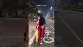 See👇dhoti saree drape tutorial video link is below👇 marathi gulabisadi sanjurathod gulabisaree [upl. by Attenad]