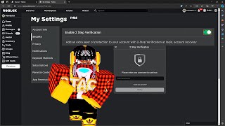 How To Turn Off 2 Step Verification On Roblox 2024 [upl. by Otiv]