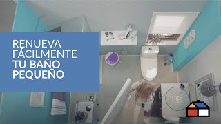 Renueva fácilmente tu baño pequeño [upl. by Holub]