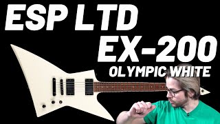 ESP LTD EX200 Olympic White  Affordable James Hetfield Guitar [upl. by Cristoforo]