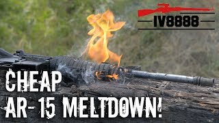 Cheap AR15 Meltdown [upl. by Annaej]