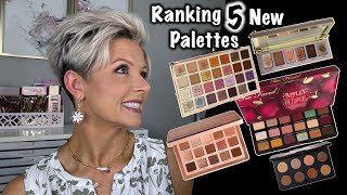 Ranking 5 NEW Palettes  Tutorial with My Top Pick [upl. by Keane899]