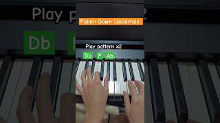 Fallen Down Undertale Piano Tutorial but its in the correct key [upl. by Jimmy820]