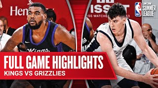 KINGS vs GRIZZLIES  NBA SUMMER LEAGUE  FULL GAME HIGHLIGHTS [upl. by Harv162]