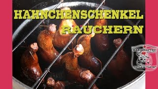 Hähnchenschenkel räuchern selbst gemacht [upl. by Nylirej]