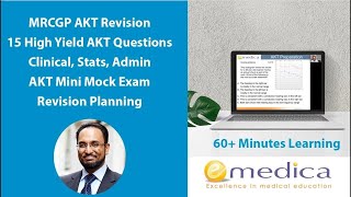 MRCGP AKT High Yield Revision  15 Questions Stats Admin Clinical  Mini Mock Exam Pass Your AKT [upl. by Olag]