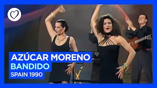 Azúcar Moreno  Bandido  Spain 🇪🇸  Grand Final  Eurovision 1990 [upl. by Norod]