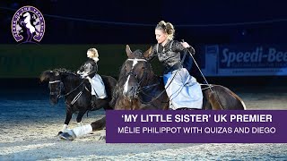 Mélie Philippot’s UK debut of ‘My Little Sister’  Horse of the Year Show 2019 [upl. by Annoed]