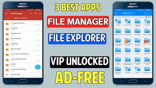 Top 3 Free File Manager Apps For Android [upl. by Llehcam675]