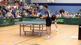 Timo Boll vs Jan Ove Waldner in Mühlhausen 2011 [upl. by Enyak557]