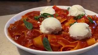 Quarantine Cooking with Carolyn Broken Noodles in Marinara Sauce [upl. by Chick]