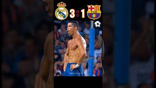 Real Madrid 🆚 FC Barcelona 31 imaginery match highlights shorts football youtube ronaldo [upl. by Collen962]