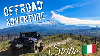 4X4 Adventure  Offroad auf aktiven Vulkan  Sicilia  Jeep Wrangler  Parco Nebrodi [upl. by Ahsyat751]