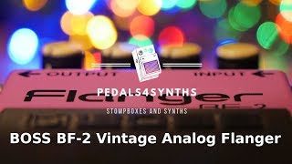 Pedals4Synths  Boss BF2 A Vintage Analog Flanger on a Korg Minilogue [upl. by Bobker]