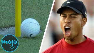 Top 10 Greatest Golf Shots Of All Time [upl. by Norvun]