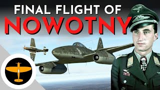 Death of Walter Nowotny  Leader of first jet unit in history  258 victories  8th November 1944 [upl. by Johnette]