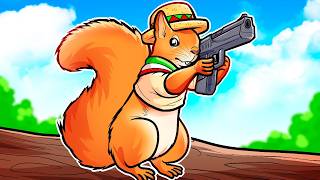 Me converti en una ARDILLA 🐿️ SILVIOGAMER en Squirrel with a Gun 🏠💥 [upl. by Aseretairam]