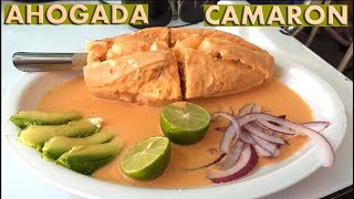 Torta ahogada de camaron y mariscos en Tlaquepaque Guadalajara [upl. by Nostaw]