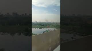 Diabari Beautiful Lake in Metro Rail  diabari diabarilake shortsvideo shorts metrorail [upl. by Yerahcaz390]