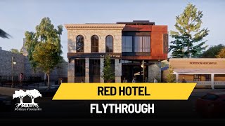 The Red Hotel Flythrough [upl. by Naimad619]