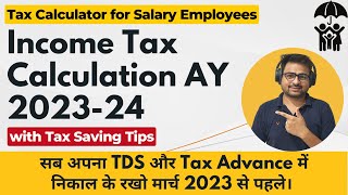 Income Tax Calculation AY 202324  Income Tax Calculation For Financial Year 202223 [upl. by Nicola]