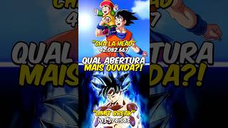 Qual é Abertura de Dragon Ball mais Ouvida 🤔🔊 [upl. by Hauge]