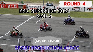 SPORT PRODUCTION 400 CC SP SP JUNIOR  RACE 2  BRIC SUPERBIKE 2024  ROUND 4  FANCAM [upl. by Alat]