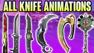 ALL VALORANT KNIFE SKINS  ANIMATIONS UPDATED  VALORANT KNIFE SKINS [upl. by Ama]