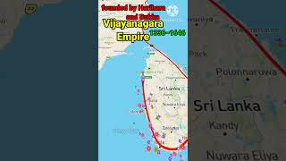 Vijayanagara Empire Map vijayanagara dynasty shorts samrajya history ram map harihar and buka [upl. by Ebeneser]