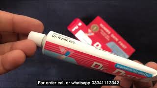 skin numbing cream Dr Numb Price in pakistan [upl. by Brina]