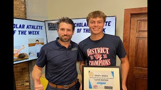 Ahern Family Chiropractic Scholar Athlete of the Week Luke Soper  Hanover Horton High School [upl. by Urita]