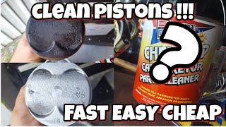 Clean pistons remove carbon super easy [upl. by Awuhsoj]