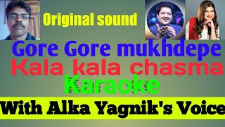 gore gore mukhre pe kala kala chasma karaoke song with female voice [upl. by Marcy914]