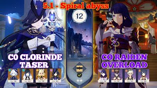 F2P MOBILE gameplay  spiral abyss  51 floor 12  GENSHIN IMPACT [upl. by Llertniuq461]