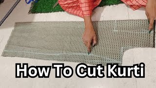 How To Cut Sleeveless Kurti  New Sleeveless Kurti Cutting Video  Kurti Cutting Video [upl. by Wsan]