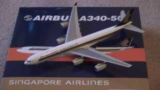 Singapore Airlines Airbus A340500  Phoenix 1400 Review [upl. by Keir]