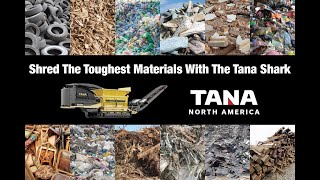 The Tana Shark Low Speed Shredder Shredding Different Materials [upl. by Grogan]