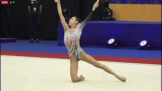 Rin Keys USA Clubs Q Campeonato Panamericano de Gimnasia Ritmica Guadalajara 2023 [upl. by Bertha]