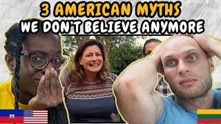 REACTION TO 3 American Myths We Dont Believe Anymore After Living in Europe  FIRST TIME WATCHING [upl. by Acyre]