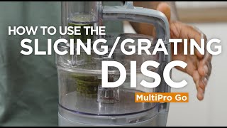 MultiPro Go  How to use the SlicingGrating Disc [upl. by Massab]