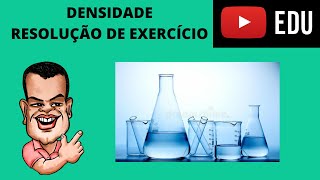 Hidrostática  Densidade  Resolução de Exercício [upl. by Yznyl]