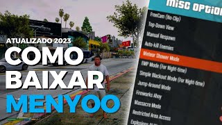 COMO INSTALAR MOD MENYOO NO GTA V MELHOR MOD MENU 2023 [upl. by Vasili]