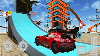 Mega Ramp Car Stunts Master Simulator  Gt Impossible Sports Car Racing  Android Gameplay [upl. by Enilec594]