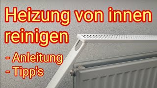 Heizung reinigen von innen  Heizungsgitter abnehmen [upl. by Ahsinik]